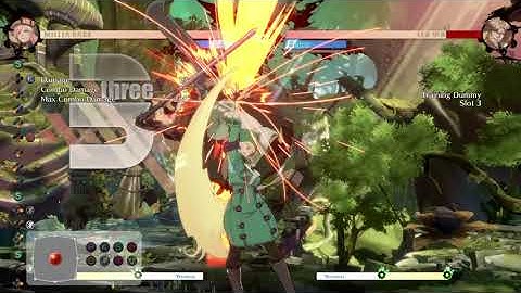 Millia safe jump setup of throw into 60% combo [Guilty Gear -Strive-]