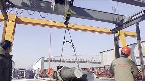 Load test of European type overhead crane for customers
