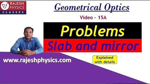 Slab Mirror Problem | Slab Mirror Numerical | Slab Mirror Problem in Hindi | Geometrical Optics