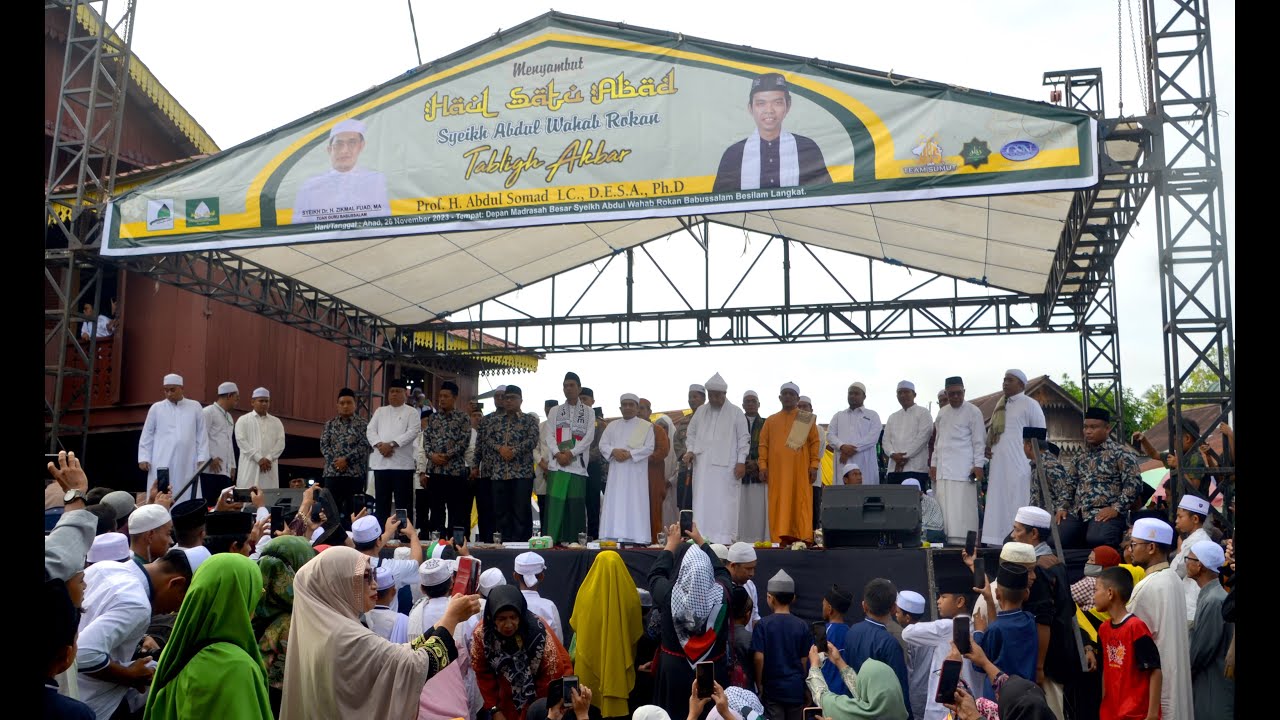 Ceramah Ust.Abdul Somad di Besilam  Tanjung Pura. 26 November 2023