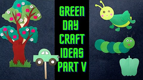 Green Day Craft Ideas - Part 5 | Earth day craft | Paper Craft | Environment Day | @craftthebest1