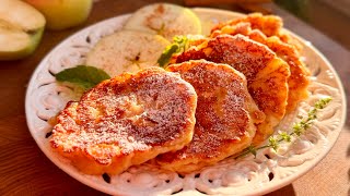 🔥Cottage cheese pancakes with apples 🍎 Soft and fluffy! screenshot 1