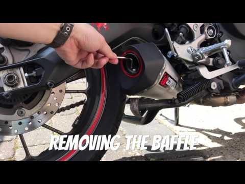 Yamaha MT-09 Tracer 900 Scorpion Exhaust Baffle Comparison