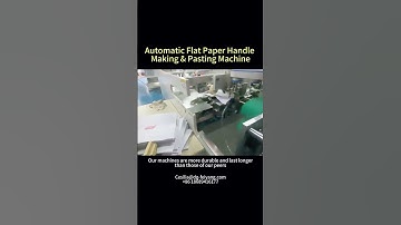 Automatic #paperbag flat #handle  Robotic Applicator