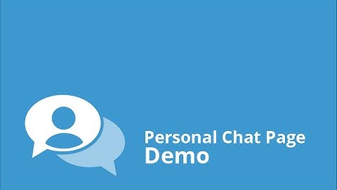 Introducing Personal Chat Pages!