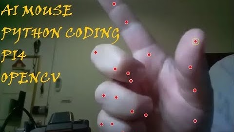 AI virtual mouse + 1 ch relay for Raspberry pi4 with opencv and mediapipe