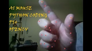 AI virtual mouse + 1 ch relay for Raspberry pi4 with opencv and mediapipe