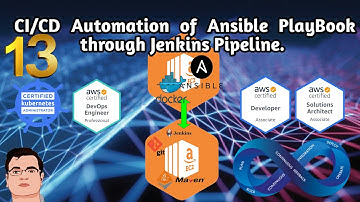 DevOps - Part 13 - CI CD Automation of Ansible PlayBook (Image and Contr) through Jenkins Pipeline.