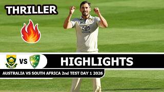 Australia vs South Africa 2nd Test Match Highlights 2026 Day 1 | AUS vs SA Test Highlights