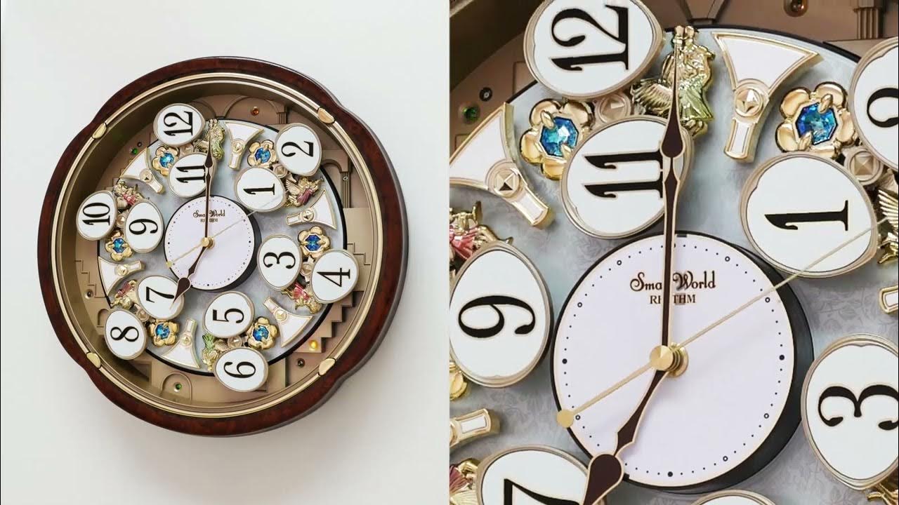 RHYTHM Magic Motion Clock 4MH828WD23 YouTube