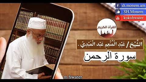 سورة الرحمن | القارئ عبد المنعم عبد المبدئ