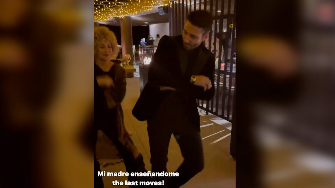Miguel Ángel Silvestre presume de maestra de baile