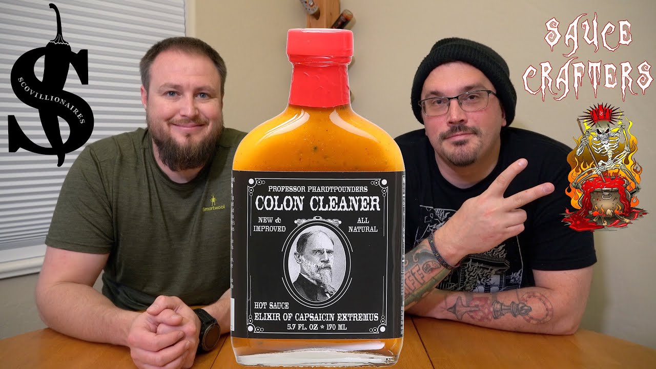 Professor Phardtpounders Colon Cleaner Hot Sauce Scovillionaires Hot