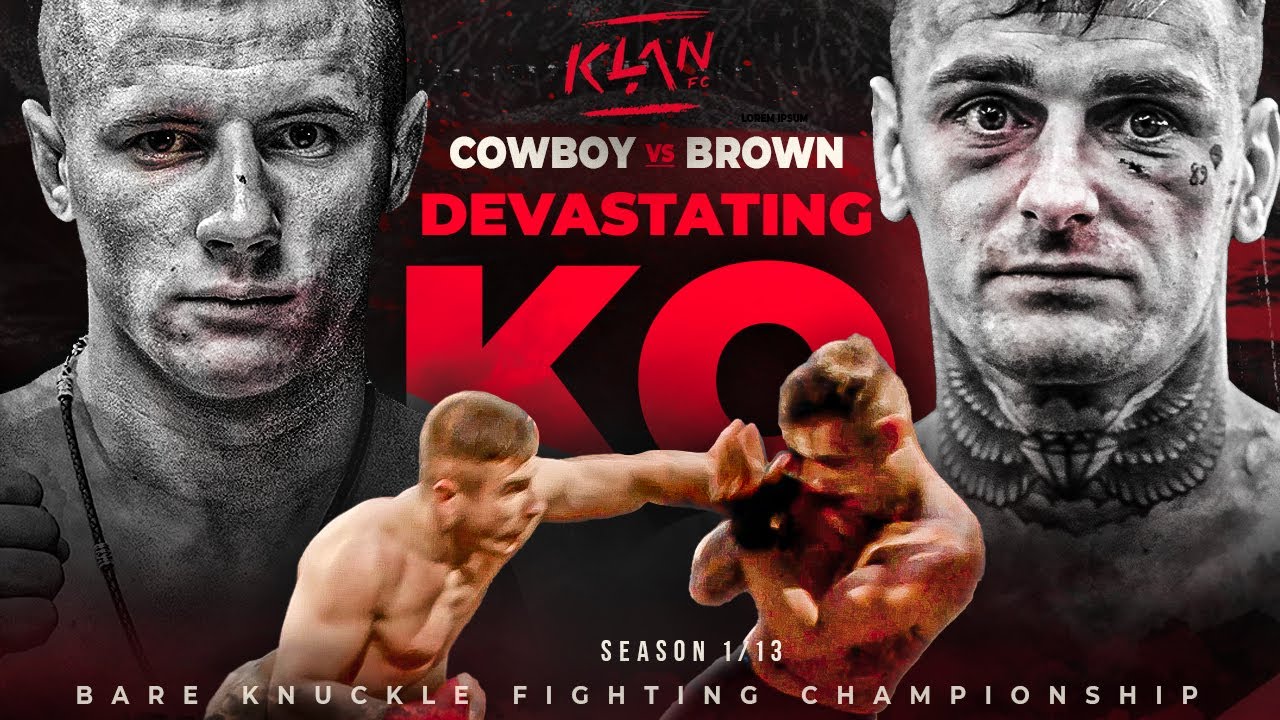 Devastating KO! Robbie Brown vs. Cowboy | Full Fight | Bare Knuckle Fighting - Klan