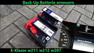 Mercedes-Benz Backup Batterie Störung / Erneuern - Einbauen - Anlernen für w212 w207 Coupe Cabrio