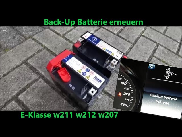Mercedes W212, W211 Backup Battery Fault / Replacing a Second Battery on  Mercedes W212 