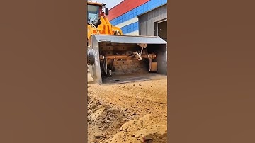self loading concrete mixer machine | wheel loader | concrete mixer 😀 #viral #loader #heavy