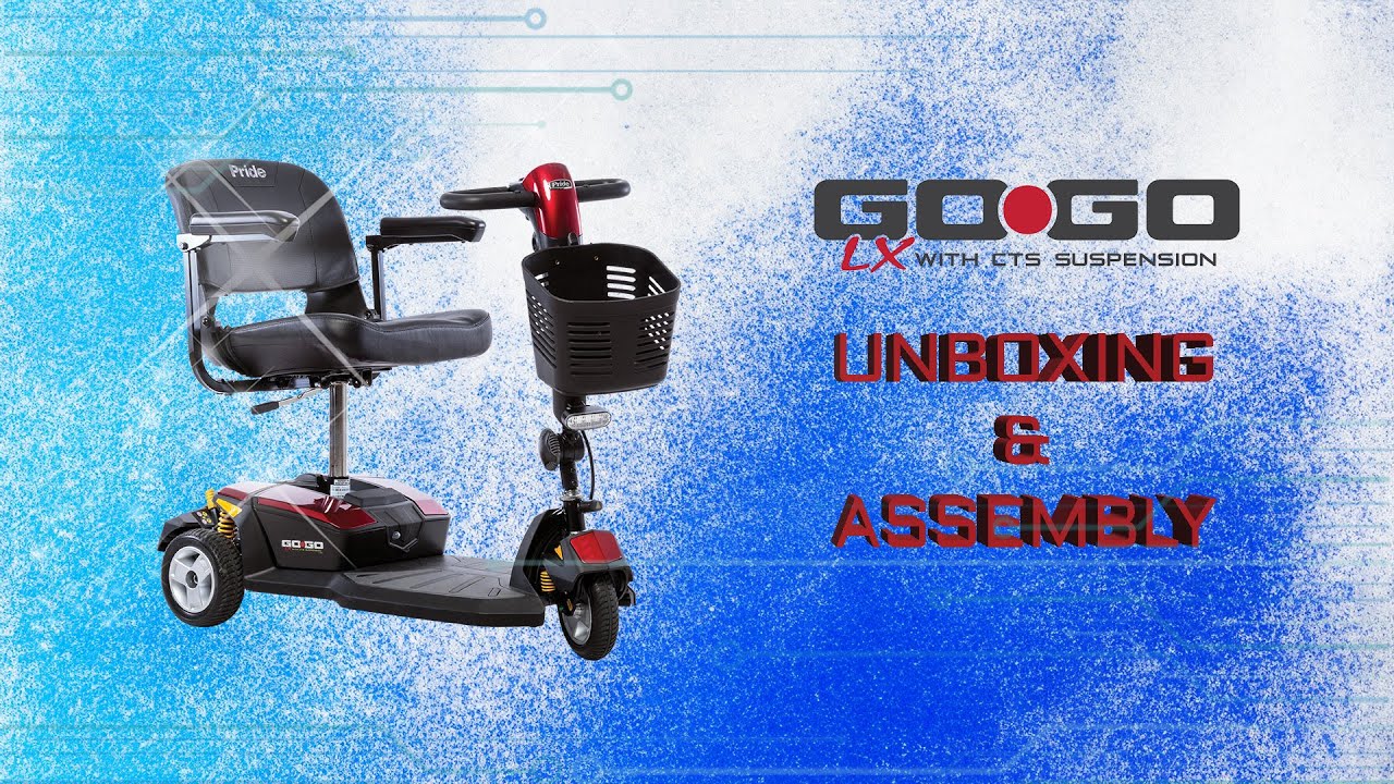 UNBOXING & ASSEMBLY Go Go LX 3Wheel Travel Mobility Scooter with CTS Suspension by Pride