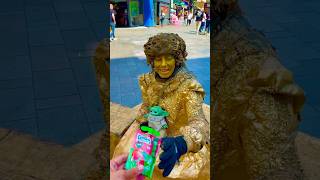New gift for Gold Lady: GoGoSqueez   #subscribe #video #viral #trending #youtube #snowman #candy #fy
