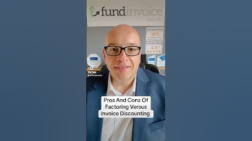 The pros and cons of #factoring versus invoice discounting #InvoiceDiscounting #InvoiceFinance  ￼