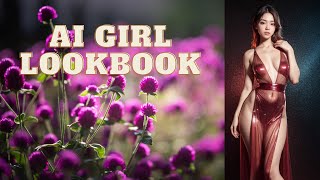 Ai Y Girl In Color Long Dress With Music