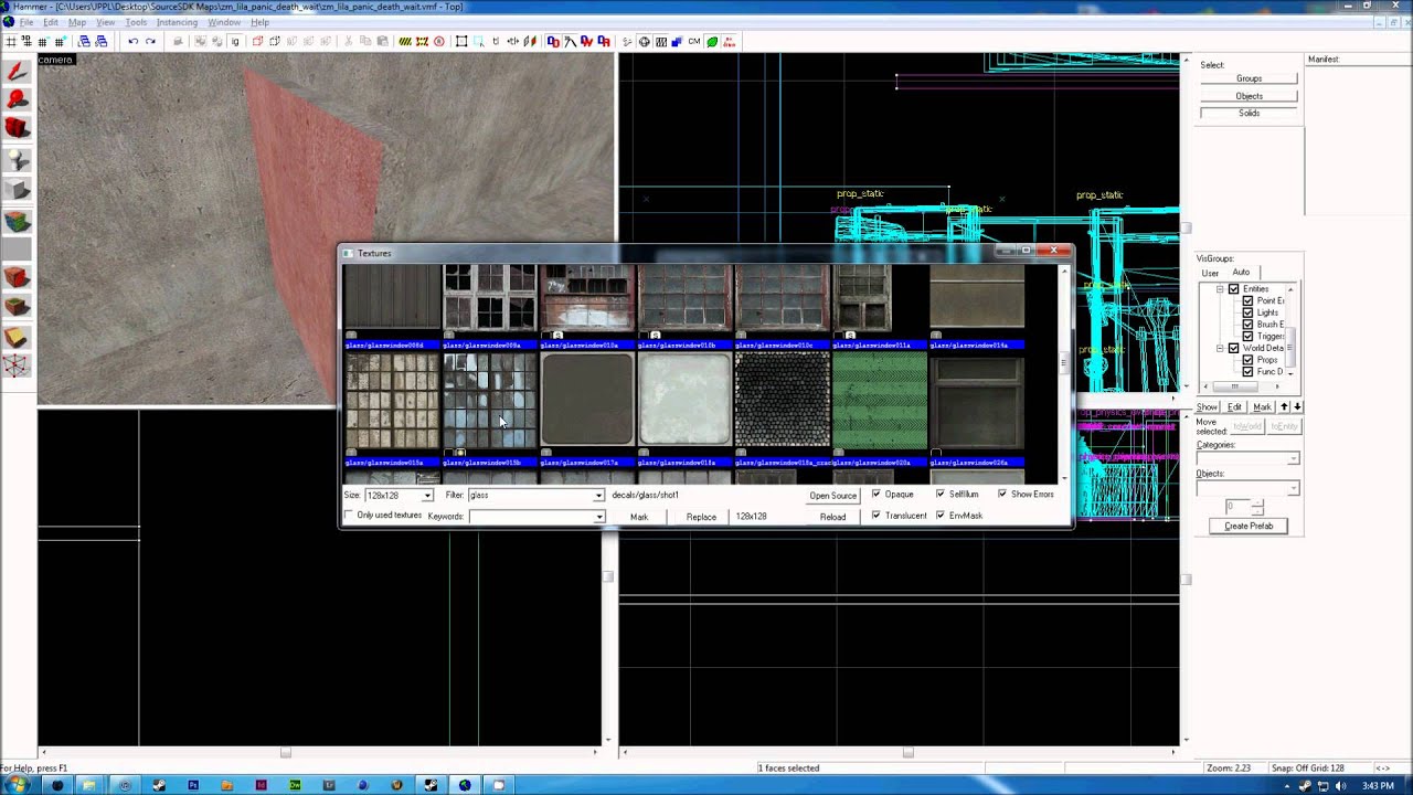 Source SDK - one Side block differnt material - YouTube