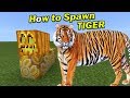 How to spawn a tiger  minecraft pe