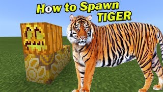 How to Spawn a TIGER | Minecraft PE screenshot 3