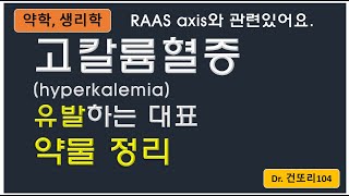 고칼륨혈증(Hyperkalemia) 원인/유발 대표 약물 정리(with 작용기전)