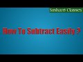 Subtraction ( Fill in the blanks )