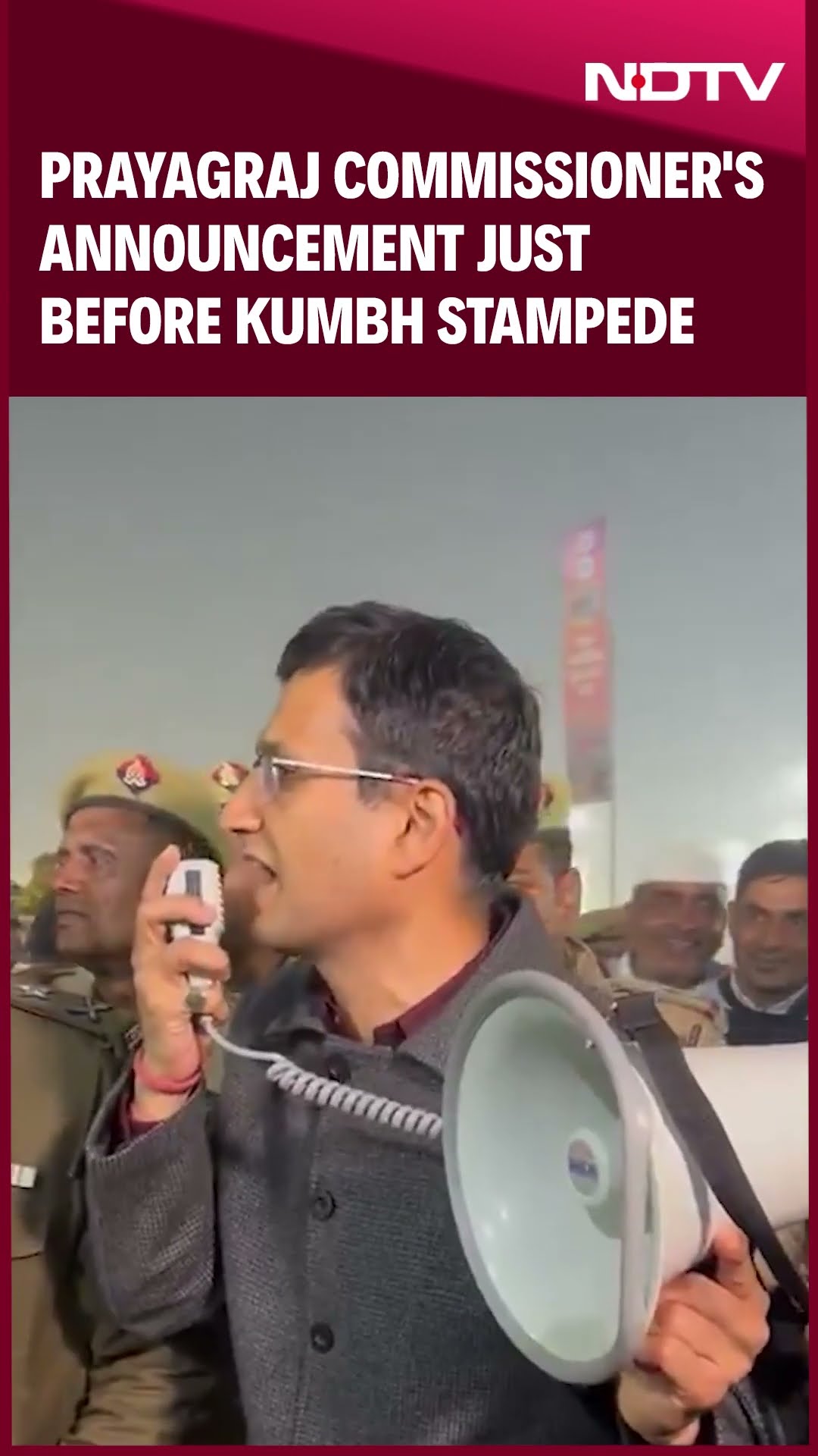 Prayagraj Commissioner's Announcement Just Before Kumbh Stampede