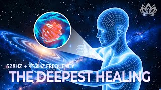528Hz + 432Hz + 741Hz - The DEEPEST Healing Sleep: Whole Body Regeneration, Relieve Stress & Anxiety Видео: 528Hz + 432Hz + 741Hz - The DEEPEST Healing Sleep: Whole Body Regeneration, Relieve Stress & Anxiety