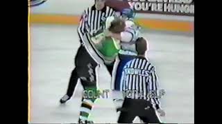 Link Gaetz vs Kerry Clark - IHL 1990 Mar 20