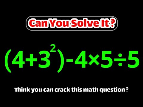 Most People Get This Math Question Wrong! - YouTube