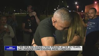 2 men released from prison after 35 years, say murder confessions were coerced