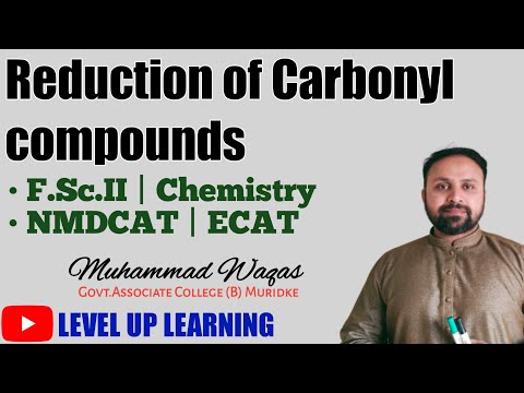 Reduction of Aldehydes &amp; Ketones | Reducing agents NaBH4 , LiAlH4 , Ni , Pt , Pd | NMDCAT | M.waqas