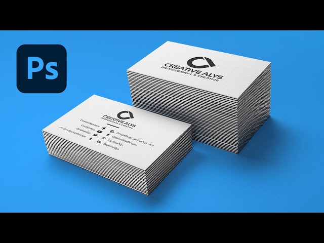 Stacked Business Card Mockup Creative Alys