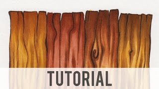 How to Texture Wood with Markers [TUTORIAL]