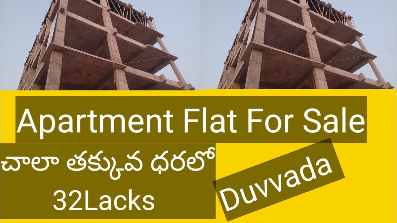 Apartment new flats Forsale 1008s.yds/2BHK /Duvvada YouTube