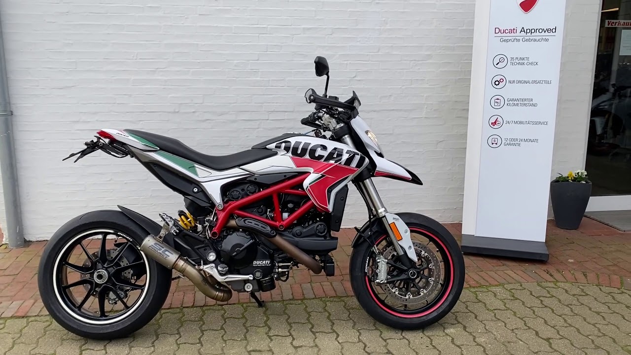 Hypermotard 939 mit SC Project Endschalldämpfer