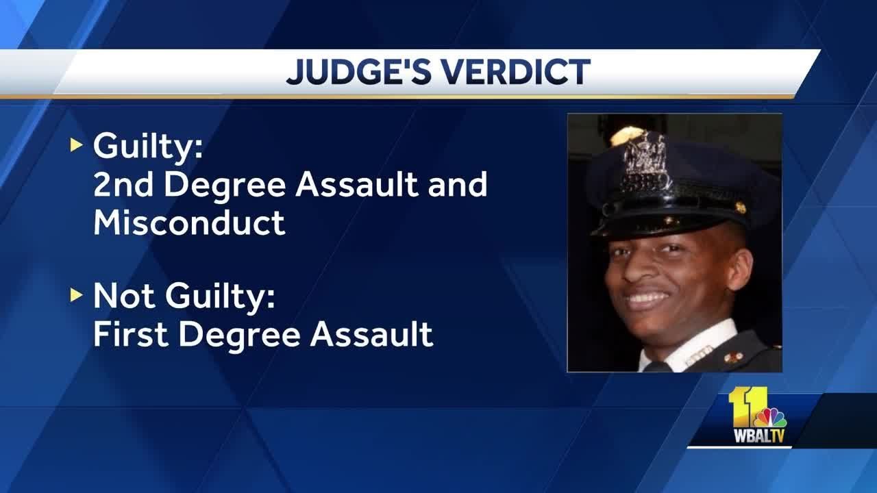 baltimore hotels Former BPD officer convicted in August assault of man