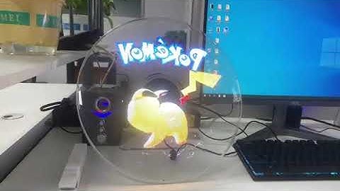 25cm 3D Hologram Fan Desktop Version, 2023 Newest 3D Advertising Fan