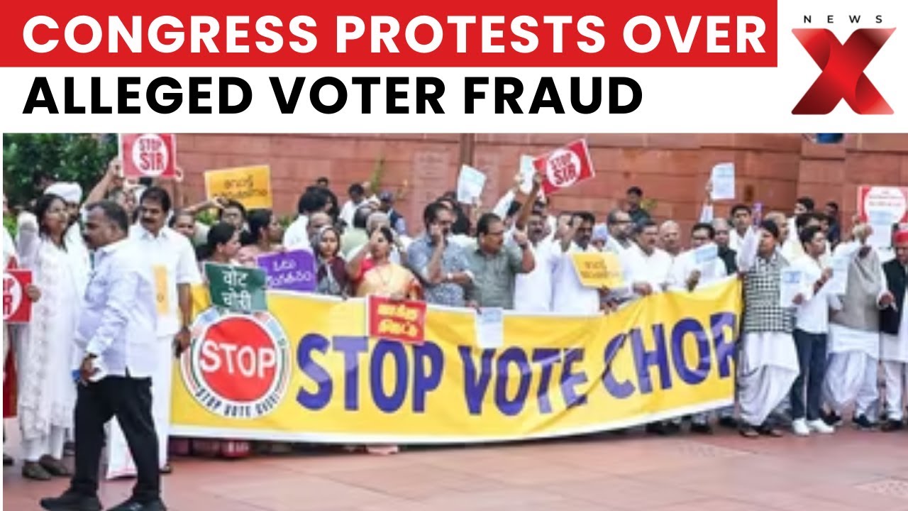 Congress Protests in Bhopal Over Alleged Voter Fraud During SIR Process | Big Political Row