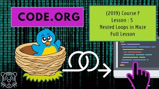 Code.org - Course F (2019) - Lesson 5 : Nested Loops in Maze Profile
