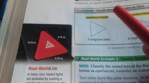 Lesson 4-1 Examples 3 and 4 with guided practice, Classify Triangles by Side Length