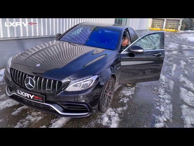 Mercedes C63s AMG gaat naar LXRY Carstore voor een glascoating behandeling!