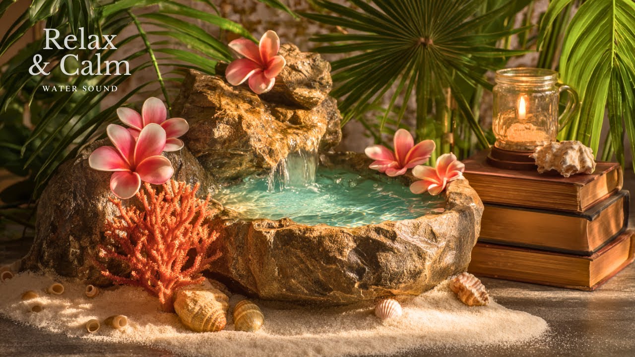 Relaxation Music + Soothing Water Sounds 🌿 Relieves Stress, Anxiety & Depression