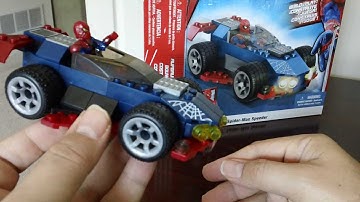 [HD] Mega Bloks The Amazing Spider-Man Speeder Review, Set 91337