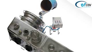 CSV Containment - Double Chamber Reactor Charging Station with double Iris Drum pass box