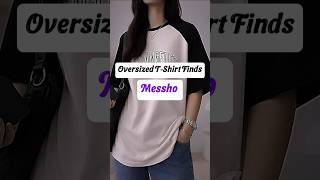 Oversized tshirt from messho 🩷#shorts #viral #trending #tshirt #meesho #outfit #fashion #asthetic